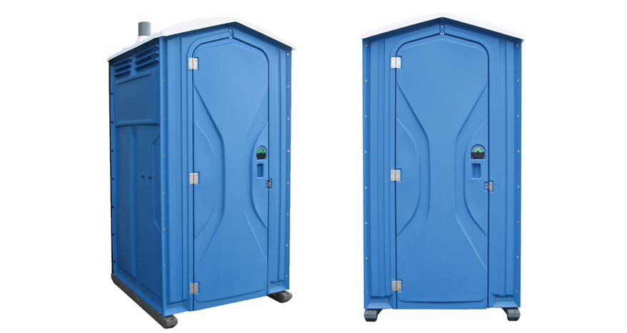 Long-term porta potty units on site in Placentia, California